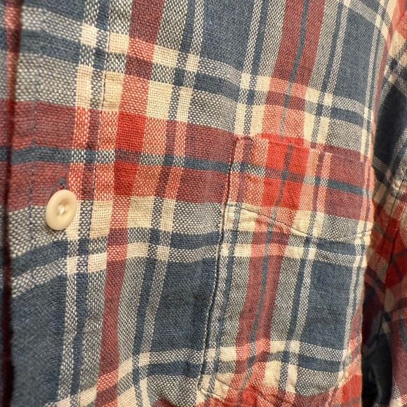 Men's Rails Designer Blue Red White Plaid Button Down Casual Shirt XXL - Picture 2 of 5